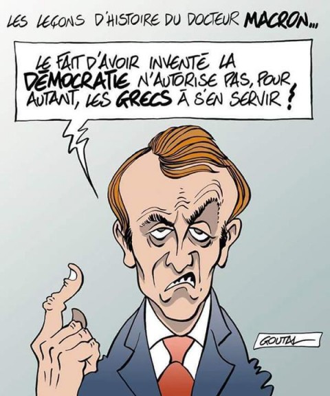 Macron et les grecs