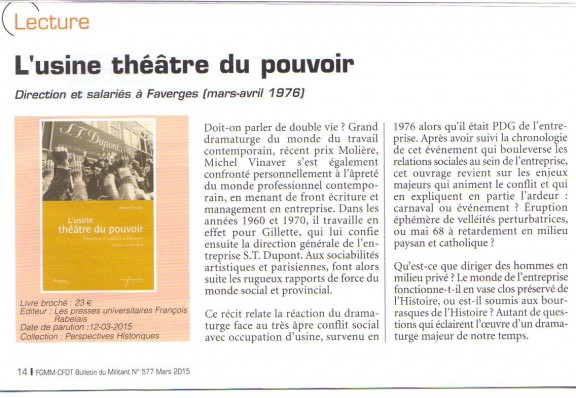 Bulletin du Militant FGMM CFDT Mars 2015