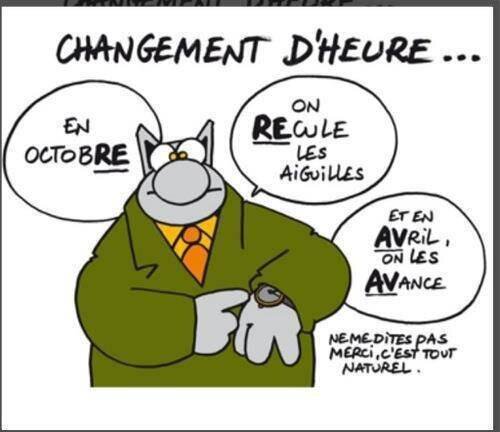 changement d'heure